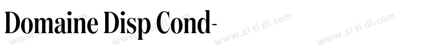 Domaine Disp Cond字体转换 Domaine Disp Cond字体转换